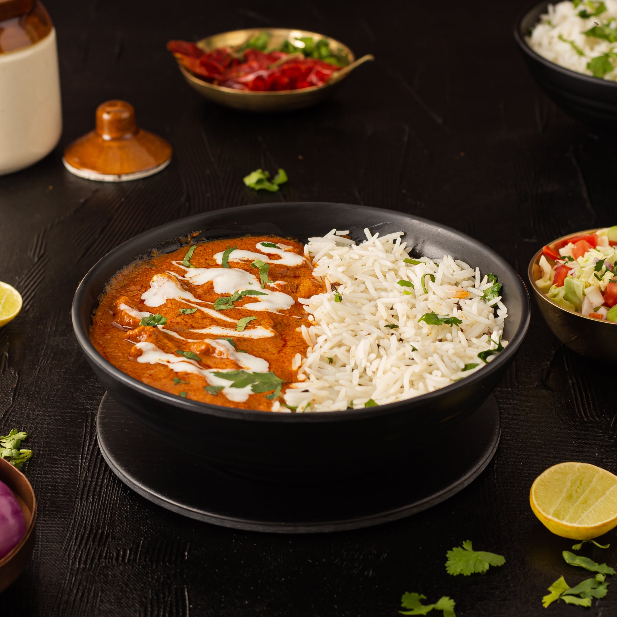 Nostalgic Butter Chicken Rice Bowl Image